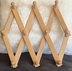 Portafisarmonica da parete in legno biondo 10 pioli - Foto 1 di 3