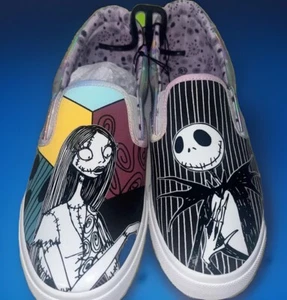 Disney Pesadilla antes de Navidad Zapatillas sin cordones Zapatos Ground Up Para Mujer Talla 9” - Imagen 1 de 7