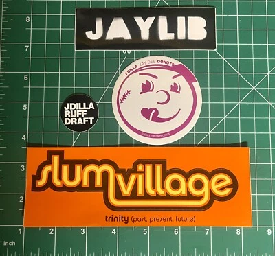 J-DILLA JAYLIB SLUM VILLAGE - Sticker Pack - RARE! Madlib Donuts Ruff Draft - Image 1 of 3