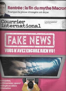 Mail International No 1451 23/08/2018 Fake News-Désinformation _ Myth Macron - Picture 1 of 1