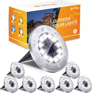 Solar Ground Lights Outdoor 8 Packs, Bright 12 Leds Solar Lights Outdoor Wate... - Picture 1 of 1