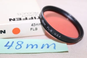 NEW Vtg TIFFEN 48mm FL- B Fluorescent Correction FILTER, USA 48mm FL-B Filter - Picture 1 of 11