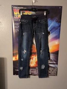 Vigoss The Jagger Skinny Distressed Blue Denim Jeans Girl's Size 10 - Picture 1 of 5