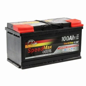 Start-Stop 100 AH AGM Speed Autobatterie Starterbatterie Batterie 12V 850A - Bild 1 von 9