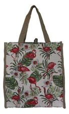 Tapestry Grocery Bag Flamingo Bird design Multi-coloured 