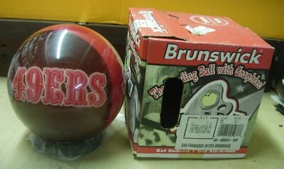 Bola de boliche g4 rara 12 lb nueva en caja 2006 estilo VIZ-A-BALL NFL San Francisco 49ers Foto 1 de 4