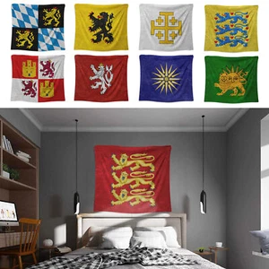 Middle Ages Coat of Arms Tapestry Emblem Banner Wall Hangings 1 x 1.25m Wall Art - Picture 1 of 51