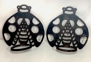 Vintage Cast Iron Lady Bug Sconce, Candle Holder, Plant Pot Holder, Wall Art  - Picture 1 of 6