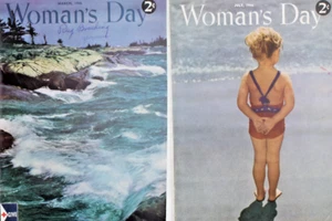 1946 Woman's Day Magazine Lot Ocean Cover Molly Ockett Tokyo Toboggan Recipes - Picture 1 of 15