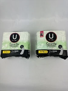 2x Maxi Almohadillas U By Kotex 24 Regular Suave en la Piel - Imagen 1 de 3