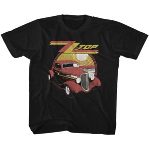 ZZ Top 1933 Ford Eliminator In The Sunset Youth T Shirt Rock Music - Picture 1 of 3