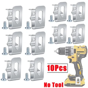 10pcs Belt Hook Clip For Dewalt 20V Drill Tool Impact Driver Flashlight US - Picture 1 of 8