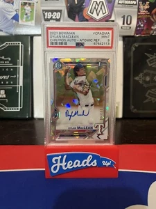 2021 bowman Chrome Dylan Maclean Atomic Auto /100 PSA 9 - Picture 1 of 1