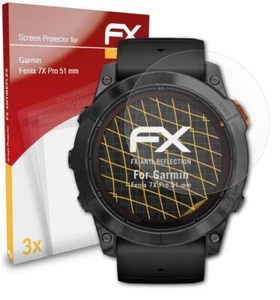 atFoliX 3x folia ochronna ekranu do Garmin Fenix 7X Pro 51mm matowa i odporna na wstrząsy - Zdjęcie 1 z 8