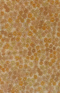 Benartex Fabric 100% Cotton Yellow Orange Daisy Floral Flowers 42"x18" - Picture 1 of 6