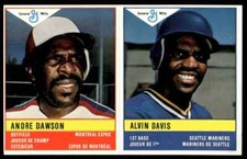 1985 General Mills Baseball Stickers Andre Dawson Alvin Davis Expos Mariners
