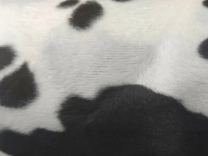 COW ANIMAL PRINT VELBOA FAUX FUR VELOUR FABRIC CRAFT MATERIAL 60" WIDE - Picture 1 of 1