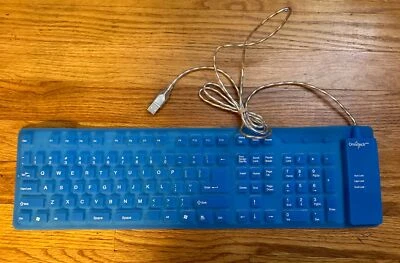 Omnitech Flexible Silicone Waterproof Keyboard USB (Blue) - Image 1 of 4