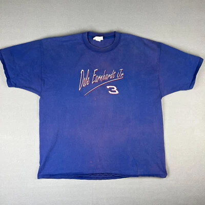 VTG Dale Earnhardt Jr NASCAR T Shirt Mens XL Distressed Faded 1990s Racing USA - Image 1 of 4