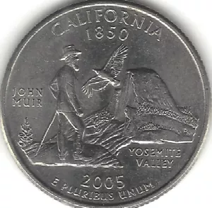 2005-D, 25 cent, California, Washington, 50 States (US COIN, MONEY, COLLECTIBL)c - Picture 1 of 2