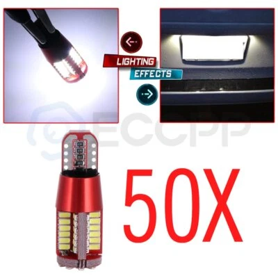 50X Super Blanco T10/T15 Canbus 57SMD Placa LED Instrumento Cluster Luces Foto 1 de 4