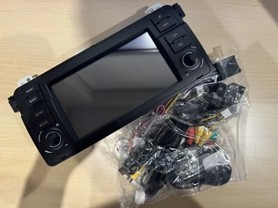 For BMW E46 CarPlay Android Auto Head Unit Radio Stereo Bluetooth 330 320 M3 325 - Image 1 of 4