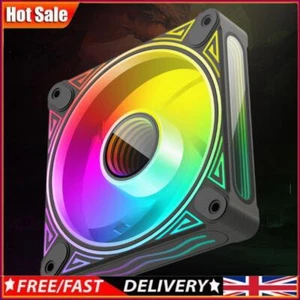 120mm Case Cooler 12V 4PIN PWM Luminous Chassis Cooling Fan for Desktop Computer - Afbeelding 1 van 18