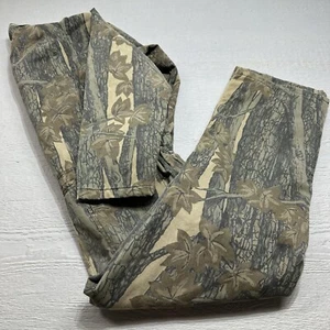 Vintage Trebark Hunting Coveralls XL Green Camo Camouflage Quilted Insulated - Picture 1 of 15