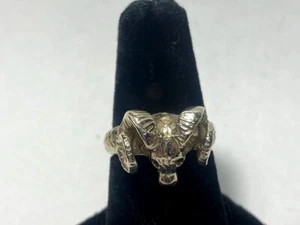 Anillo con cabeza de RAM de plata esterlina .925 * - Imagen 1 de 2