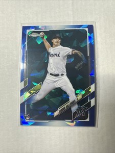 2021 Topps Chrome Sapphire Update Jordan Holloway #US82 RC Marlins