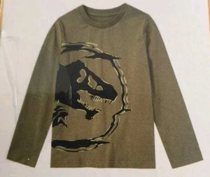 Jurassic Park Glow In The Dark Langarmshirt für Kinder 2-4 Jahre BRANDNEU - Bild 1 von 7