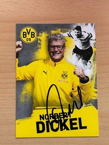 Norbert Dickel BVB Borussia Dortmund Autogrammkarte original signiert #31009 - Picture 1 of 1