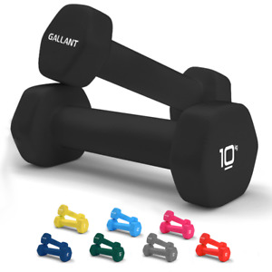 Neoprene Dumbbells Weights Pair Home Gym Fitness Aerobic Exercise Iron Hand Set