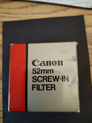 Genuine Canon 52mm   1x Screw in lens filter Cca4 X. Made in Japan BOXED  - Image 1 of 4