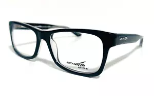 NUOVI OCCHIALI DA VISTA ARNETTE AN 7038 1019 NERO SU CRISTALLO AUTENTICI RX 51-16-130 MM - Foto 1 di 11