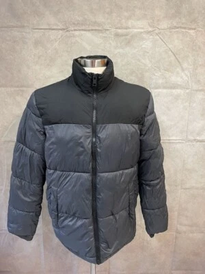 Chaqueta acolchada Jack & Jones cremallera completa negra para hombre talla M Foto 1 de 4