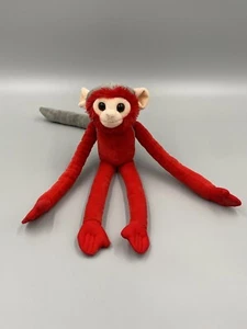 Peluche scimmia da appendere 15" rosso e grigio artisti della fauna selvatica peluche - Foto 1 di 8