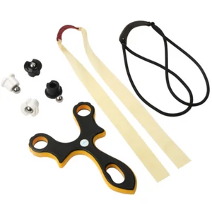 Traditional Slingshot Hunting Slingbow Archery Catapult Shooting Bow Rubber Band - Picture 1 of 7