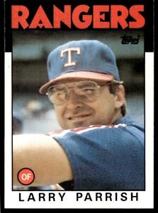 1986 Topps Baseball Card Larry Parrish Texas Rangers #238