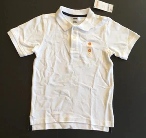 NWT Gymboree 2011 Boys Size 6 White Pique Short Sleeve Uniform Polo Shirt - Picture 1 of 1