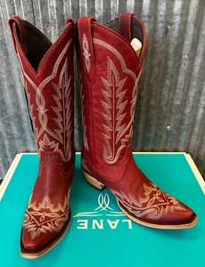 LB0488E Lane Boot® Ladies Lexington Smoldering Ruby Red Boots * - Picture 1 of 3