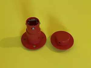 Playskool Pipeworks Red AXEL & CAP Connector Fastener For Wheels OEM Part Pieces - Picture 1 of 1