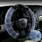 Anti-slip Fluffy Plush Steering Wheel Cover Soft Furry Winter Warm Car Accessory