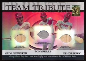 2003 Topps Tribute World Series Team Tribute Foster/Perez/Griffey 1976 #024/275 - Bild 1 von 2