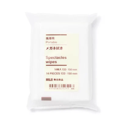 MUJI Portable glasses cleaner 3 pieces/133 x 150mm Japan import