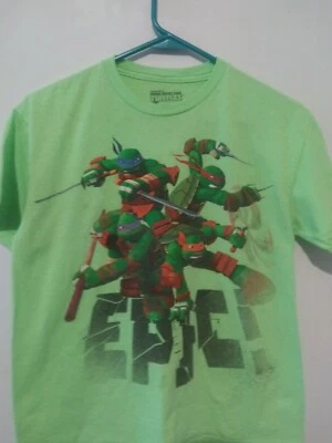 Ninja Turtles Boys Light Green T-shirts with Various Colors Size XL 14-16 - Image 1 of 3