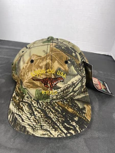 vintage NEW w/Tags Exxon Mobil KRGP Camo Hat Cap OC Caps oil Gas Snapback tiger - Picture 1 of 10