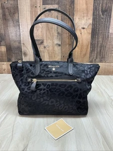 Borsa Michael Kors in nylon nera leopardata, ottima! - Foto 1 di 16