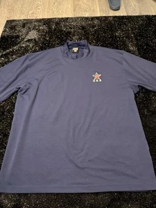 Nike Olympic Team Turtle Neck Shirt Sz XL Navy Blue Dri Fit - Picture 1 of 4