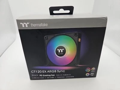 Thermaltake CT120 EX ARGB Sync PC Cooling Fan (3-Fan Pack), Magnetic Connection - Image 1 of 4
